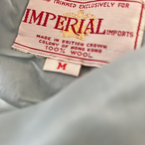 Vintage baby blue iridescent sequin pearl retro flapper top M - Picture 8 of 8